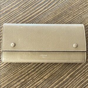 Celine leather long wallet